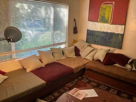 Photo of free sectional couch and pillows (Sebastopol) #1