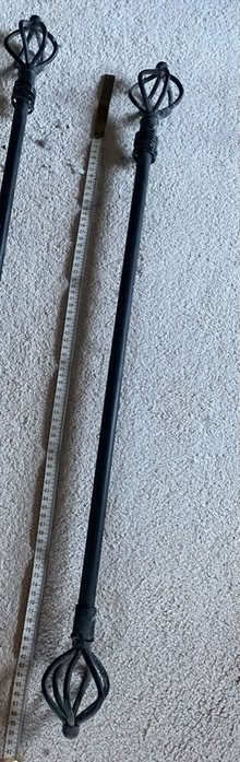 Photo of free Two metal curtain poles (Sevenoaks station) #1