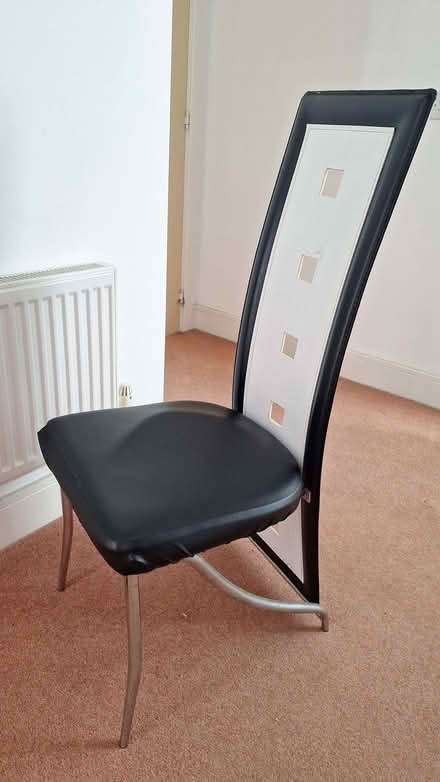 Photo of free Glass dining table with circular section in middle+ 4 chairs (West Drayton UB7) #3