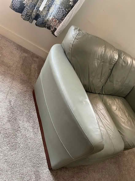Photo of free Olive green 2-seater sofa (Moortown LS17) #2
