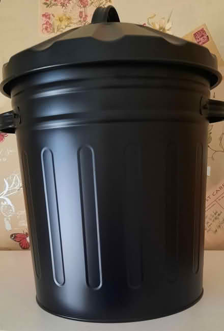 Photo of free Black metal storage/waste bin (Hayle) #1