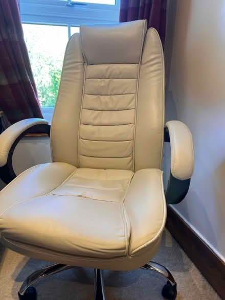Photo of free Leather office chair (S70 worsbrough) #1