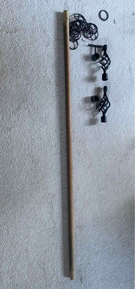 Photo of free Wooden curtain pole (Sevenoaks station) #2