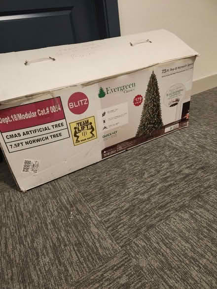 Photo of free 7.5 ft Christmas tree (76102) #1