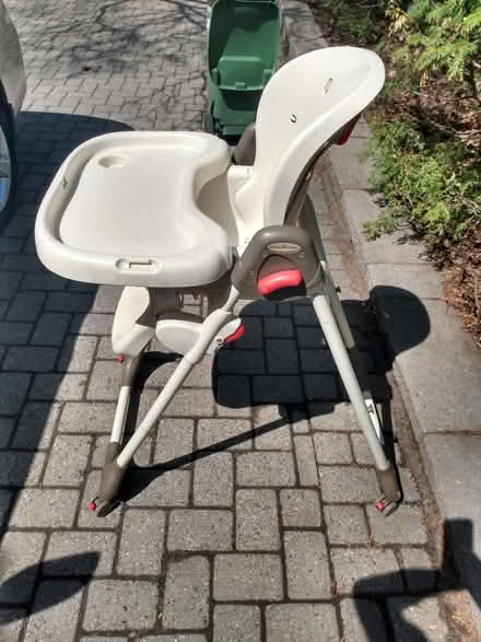 Photo of free High Chair on locking caster wheels (Near Baseline Rd. & Clyde Ave.) #1