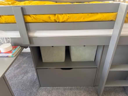 Photo of free Child’s Grey Bed with Storage & Desk (Badsworth WF9) #4