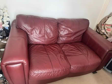 Photo of free Leather sofa (South ham RG22) #2
