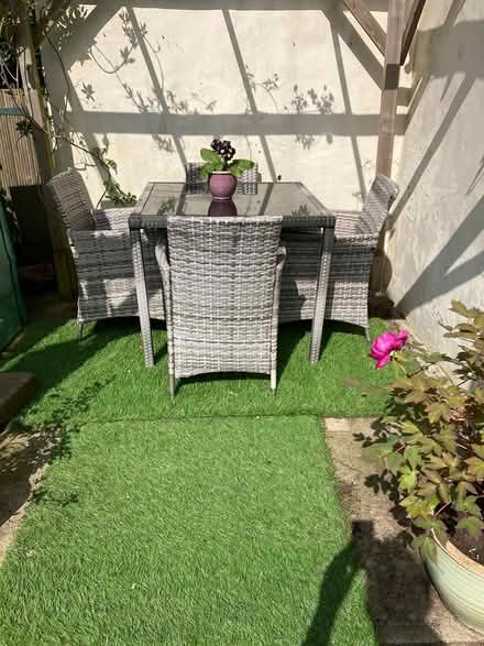 Photo of free Garden table and chairs (Honley hd9 6bw) #1