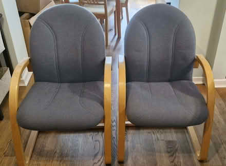 Photo of free 2 office/reception chairs. (Wilmslow SK9) #1