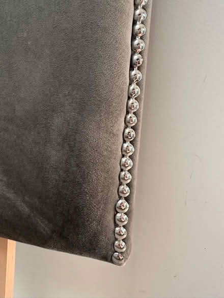 Photo of free Grey suede headboard for single bed (Kensal Rise/Green NW10) #4