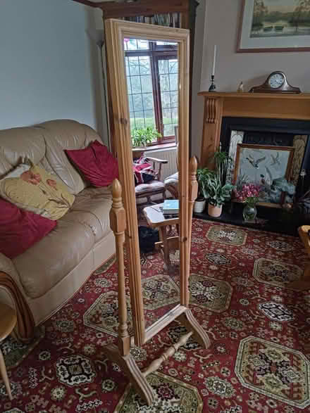 Photo of free Free standing quality pine mirror (CM15 Shenfield) #1