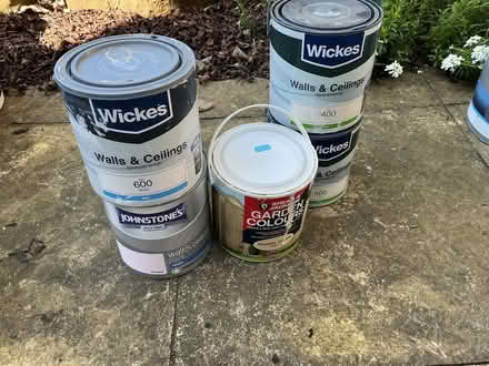 Photo of free Paint as shown. Emulsion and garden paint. (Birley Edge S6) #1