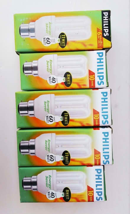 Photo of free Economy light bulbs, cfl types. See pic for detail (Kilby Bridge LE18) #1