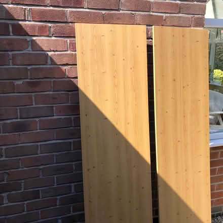 Photo of free Medium oak venereed MDF boards for shelving, etc. (Hazel Grove SK7) #1