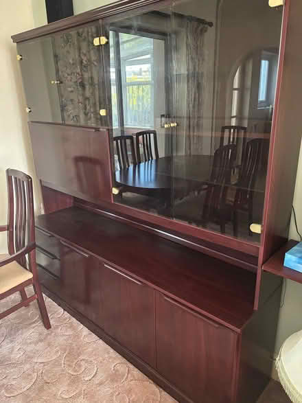 Photo of free Mahogany unit, settee and armchair (Chelmsford, Essex) #3