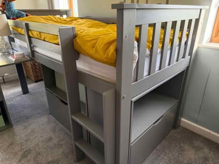 Photo of free Child’s Grey Bed with Storage & Desk (Badsworth WF9) #3