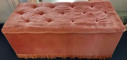 Photo of free Pink Fabric Covered Ottoman (Sutton in Ashfield NG17) #1