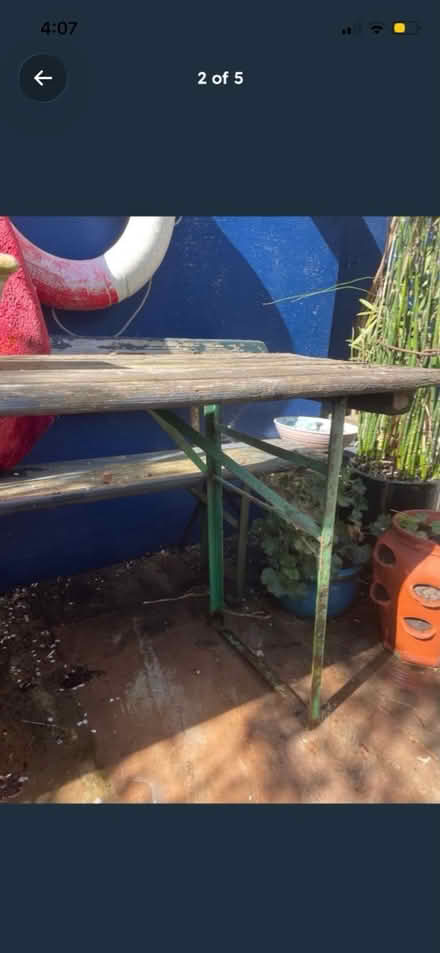 Photo of free Wooden Garden Table (E15) #2