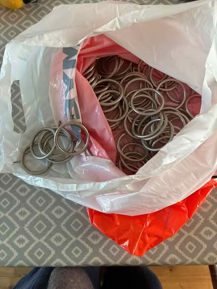 Photo of free Curtain rod rings (ME13) #1