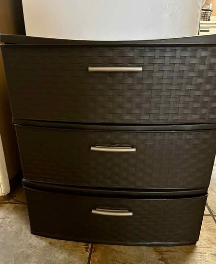 Photo of free Plastic 3 drawer dresser (Santa Cruz Westside) #1