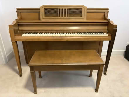 Photo of free Upright Piano with Bench (Menlo Park) #1