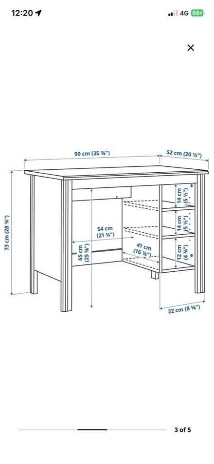 Photo of free White Ikea Desk (Penge SE20) #3