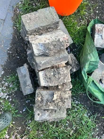 Photo of Blue Victorian engineering bricks (Worcester WR3) #1