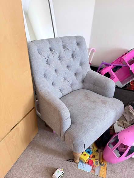 Photo of free Grey arm chair (Acton W3) #1