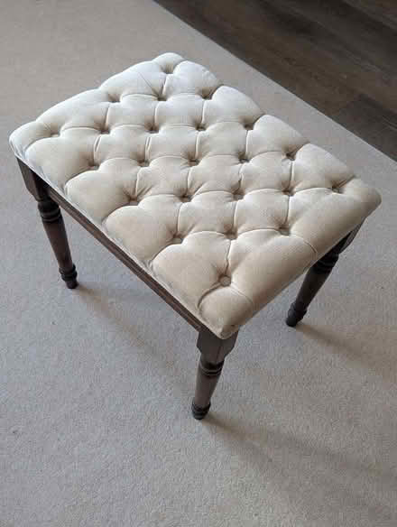 Photo of free Upholstered footstool / dressing table stool (Ringmer BN8) #1