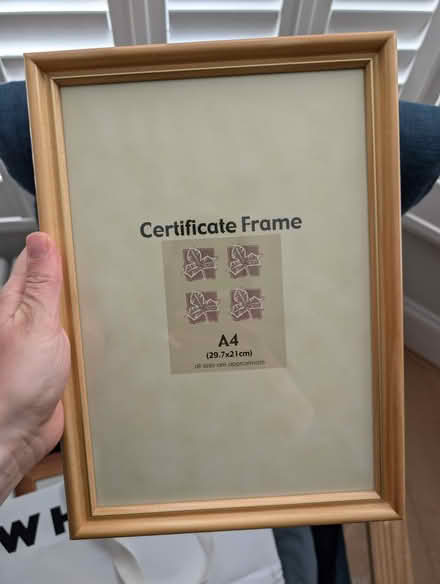 Photo of free Certificate frames A4 (Shepherds bush) #1