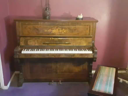 Photo of free Bishop and Sons piano and piano stool with storage (Far Bletchley MK3) #4