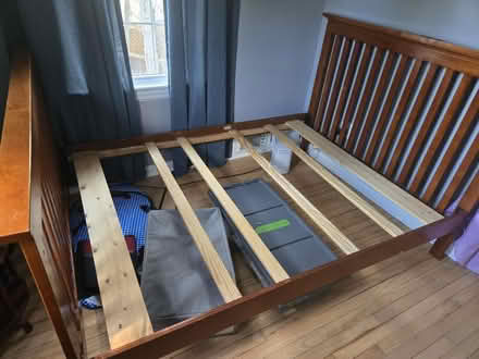 Photo of free Full Bed Frame only + Bunkie Board (Huntington) #2