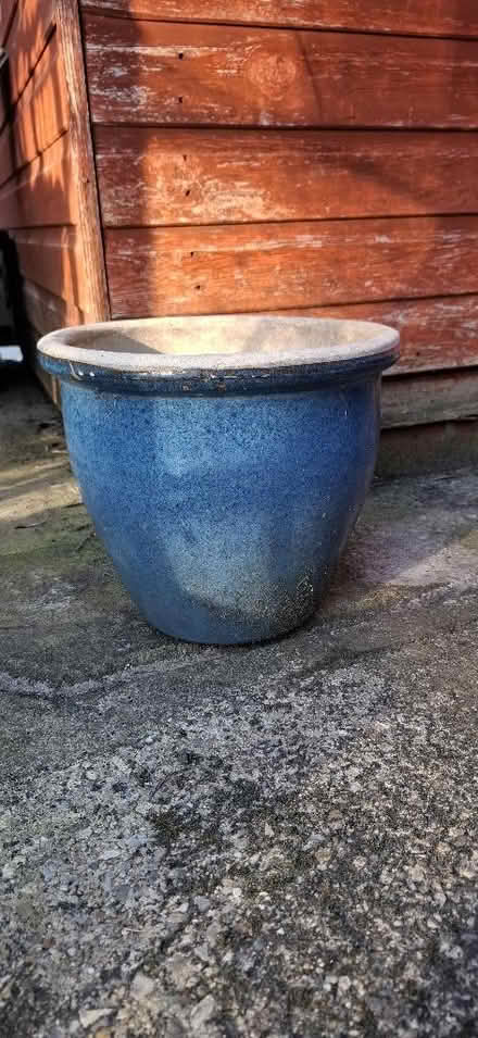 Photo of free Plain Blue Garden Planter/Plant Pot (Harrogate HG1) #1