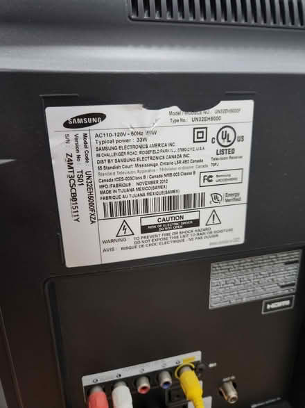 Photo of free 32 Inch Samsung TV (Garden Grove) #2