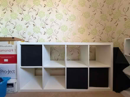 Photo of free IKEA Kallax shelving unit (Wood Green N22) #1