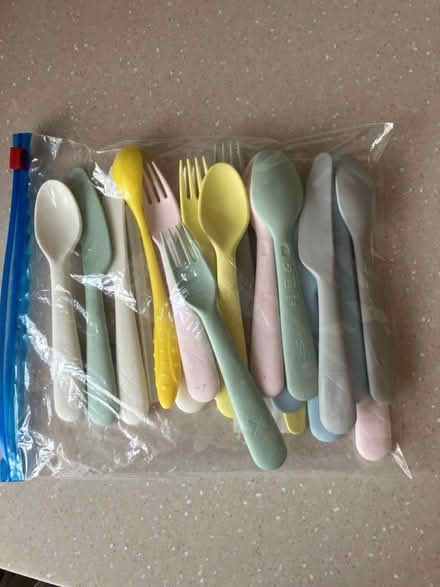 Photo of free Plastic cutlery and ice lolly moulds (Wokingham RG40) #2