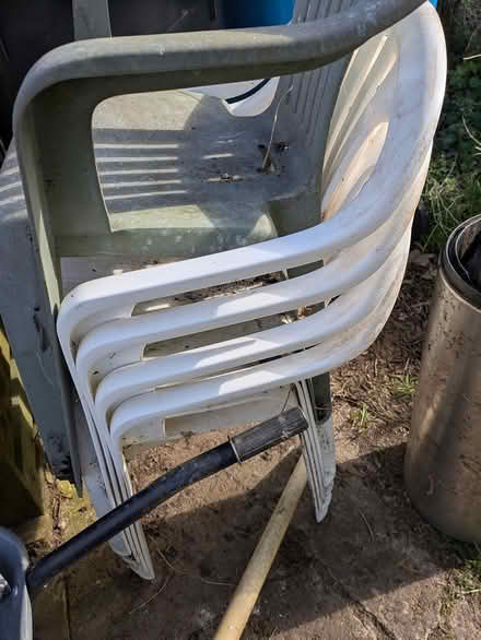 Photo of free Plastic Garden Chairs (Boghead) #1