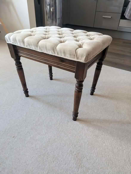 Photo of free Upholstered footstool / dressing table stool (Ringmer BN8) #2