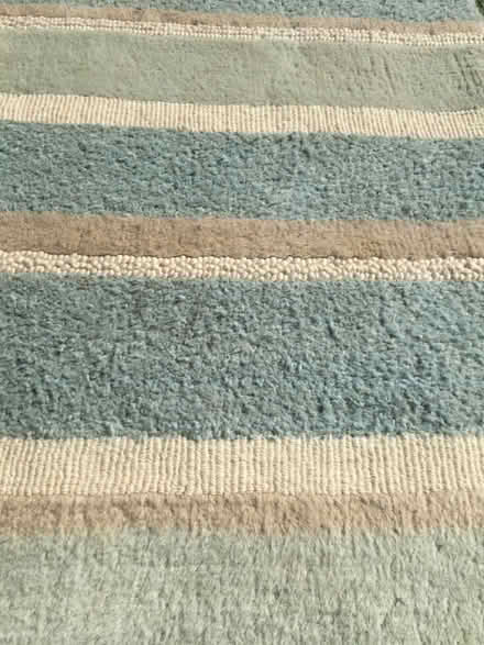 Photo of free Pale blue and green rug (Altrincham 2DP) #2