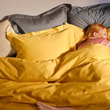 Photo of free IKEA yellow double size bedding set (Hackney E9) #1