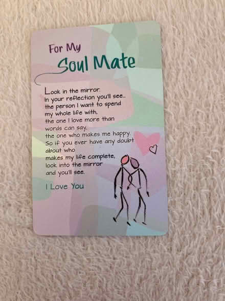 Photo of free For my soul mate bookmark (Rothley LE7) #1