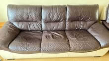 Photo of free Brown and cream sofas (Dane Hills LE3) #1