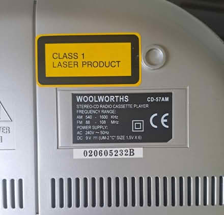 Photo of free CD Radio Cassette Player (Midsomer Norton (BA3)) #3