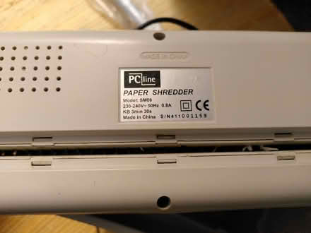 Photo of free Electric paper shredder 5 sheet max (NN11 Ashby Fields) #2