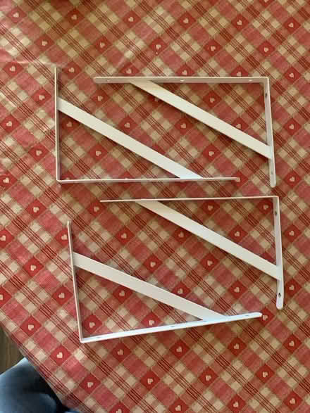 Photo of free 4 metal shelf brackets (Morecambe LA4) #1