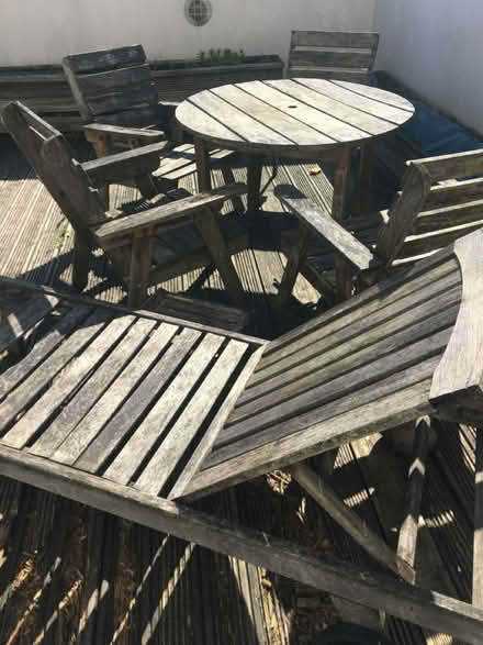 Photo of free Wooden garden furniture (upcycle) (Altrincham 2DP) #1