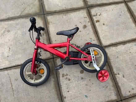 Photo of free Kids bicycle with stabiliser #2 (CR8) #1