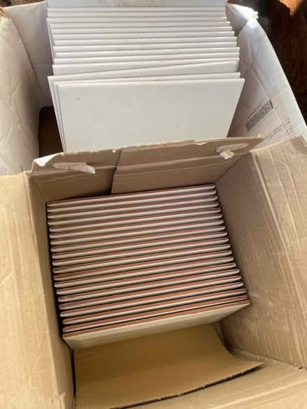 Photo of free White unused leftover wall tiles (BR6) #2
