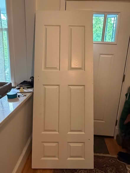 Photo of free Almost new painted door 30”x80” (Brightwood Park/Petworth DC) #2