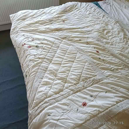 Photo of free king-size embroidered duvet bed cover (Brookhouse LA2) #1